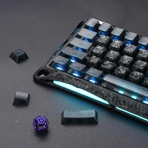 Клавиатура GravaStar Mercury V60 Pro RGB UFO Magnetic Gaming (GSV60PRO_CF_BLK) Cyber Frost Black купить в Украине | Telemart фото