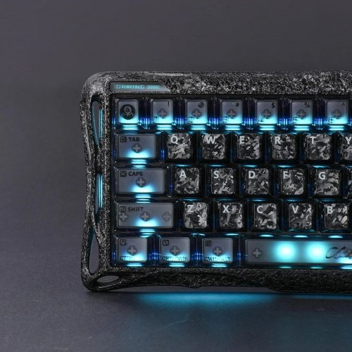 Клавиатура GravaStar Mercury V60 Pro RGB UFO Magnetic Gaming (GSV60PRO_CF_BLK) Cyber Frost Black купить в Украине | Telemart фото