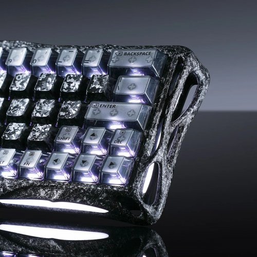 Клавиатура GravaStar Mercury V60 Pro RGB UFO Magnetic Gaming (GSV60PRO_CF_BLK) Cyber Frost Black купить в Украине | Telemart фото