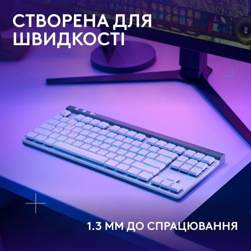 Уцінка клавіатура Logitech G515 TKL Mechanical Tactile Wireless (920-012539) White (Розкрита упаковка, 906217) купити в Україні | Telemart фото