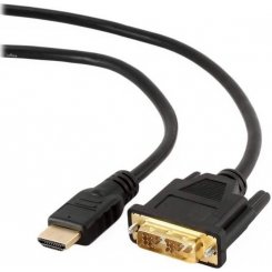 Уцінка кабель Cablexpert HDMI-DVI 1.8m v1.3 (CC-HDMI-DVI-6) (Розкрита упаковка, 906220)