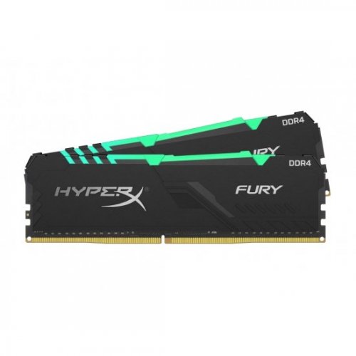 Озу HyperX DDR4 16GB (2x8GB) 3200Mhz Fury RGB (HX432C16FB3AK2/16) (Восстановлено продавцом, 906223) купить в Украине | Telemart фото