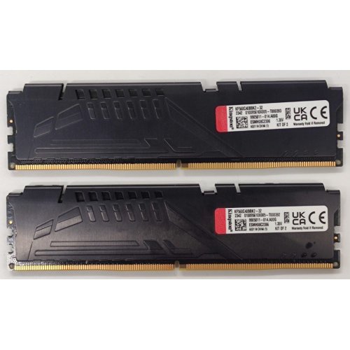 Озп Kingston DDR5 32GB (2x16GB) 6000Mhz FURY Beast Black (KF560C40BBK2-32) (Відновлено продавцем, 906229) купити в Україні | Telemart фото