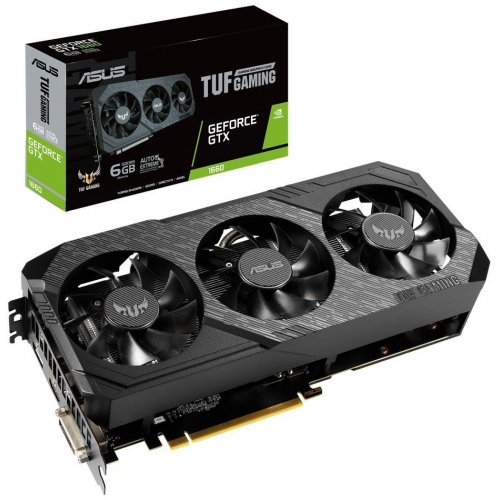 Відеокарта Asus TUF GeForce GTX 1660 Gaming X3 6144MB (TUF3-GTX1660-6G-GAMING) (Відновлено продавцем, 906404) купити в Україні | Telemart фото