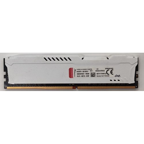 Озп Kingston DDR4 8GB 2400Mhz HyperX Fury White (HX424C15FW2/8) (Відновлено продавцем, 906439) купити в Україні | Telemart фото