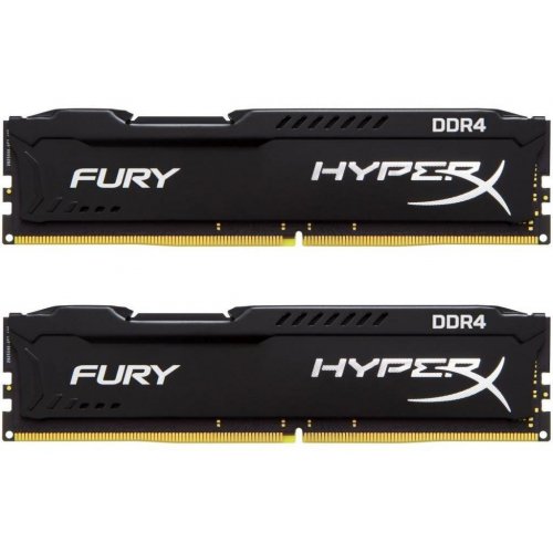 Озу HyperX DDR4 16GB (2x8GB) 2666Mhz FURY Black (HX426C16FB2K2/16) (Восстановлено продавцом, 906585) купить в Украине | Telemart фото