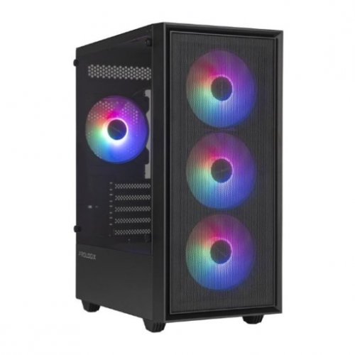 Корпус Prologix E107 Tempered Glass без БЖ Black (Відновлено продавцем, 906605) купити в Україні | Telemart фото