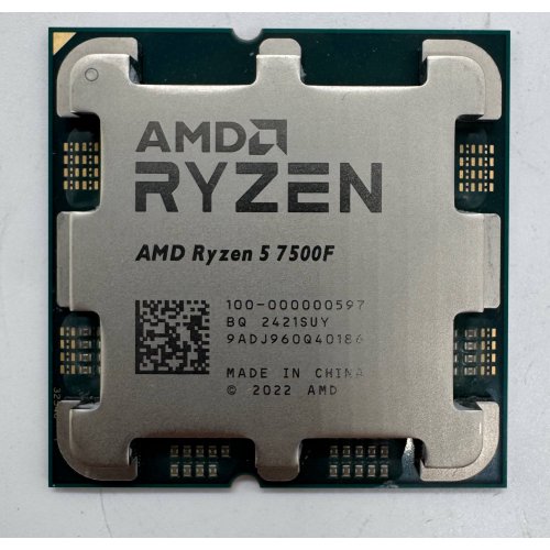 Процесор AMD Ryzen 5 7500F 3.7(5.0)GHz 32MB sAM5 Tray (100-000000597) (Відновлено продавцем, 906623) купити в Україні | Telemart фото