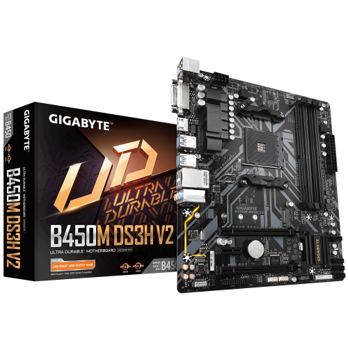 Материнская плата Gigabyte B450M DS3H V2 (sAM4, AMD B450) (Восстановлено продавцом, 906624) купить в Украине | Telemart фото