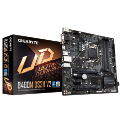 Материнская плата Gigabyte B460M DS3H V2 (s1200, Intel H470) (Восстановлено продавцом, 906624)