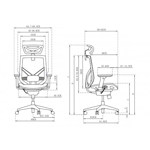 Ігрове крісло GT Chair Tender Form M Black купити в Україні | Telemart фото
