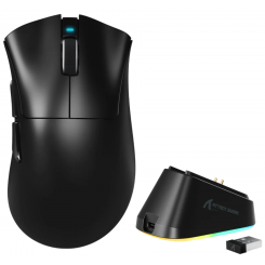 Уценка мышка Attack Shark V3 Pro Wireless (AS-6972792472577-B) Black (Повреждена упаковка, 906810) / 25000 DPI / 125/1000 Гц / Pixart