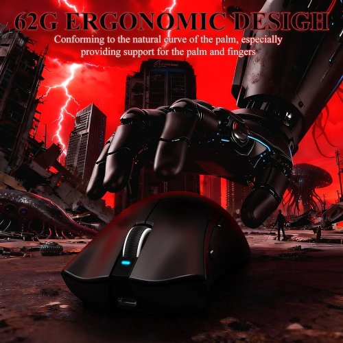 Уценка мышка Attack Shark V3 Pro Wireless (AS-6972792472577-B) Black (Повреждена упаковка, 906810) купить в Украине | Telemart фото