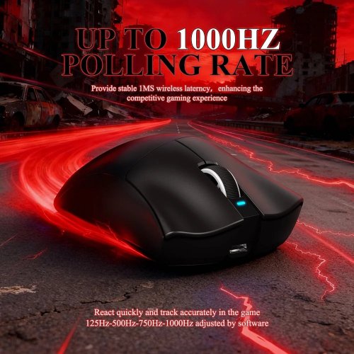 Уценка мышка Attack Shark V3 Pro Wireless (AS-6972792472577-B) Black (Повреждена упаковка, 906810) купить в Украине | Telemart фото