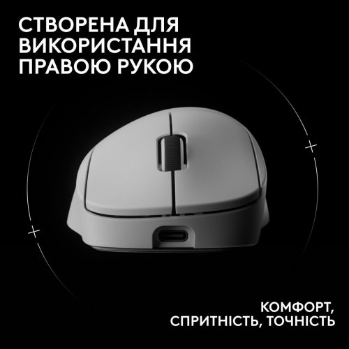 Уцінка миша Logitech G Pro X Superlight 2 Dex Lightspeed Wireless (910-007365) White (Розкрита упаковка, 906813) купити в Україні | Telemart фото