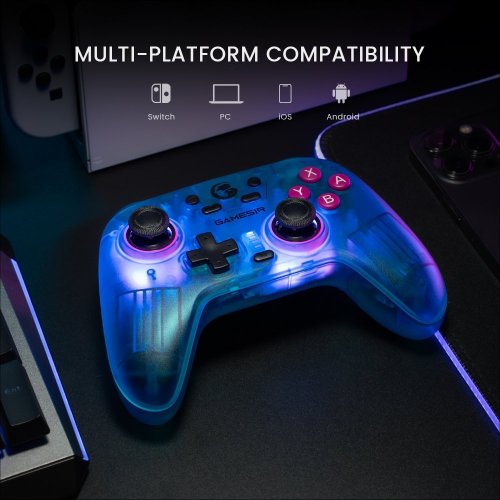 Уценка геймпад Gamesir T4n Neon Teal (Вскрытая упаковка, 906842) купить в Украине | Telemart фото