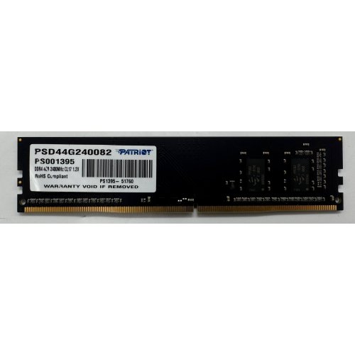 Озп Patriot DDR4 4GB 2400Mhz (PSD44G240082H) (Відновлено продавцем, 907013) купити в Україні | Telemart фото