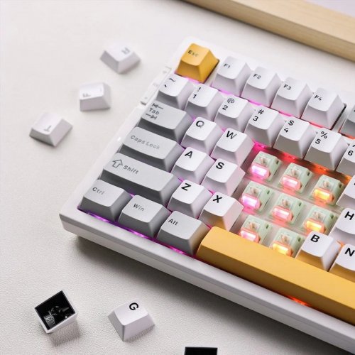 Уценка клавиатура MCHOSE G75 Pro RGB Mechanical Matcha Latte Switch V2 Wireless (MC-G75-9A) Green (Вскрытая упаковка, 907015) купить в Украине | Telemart фото