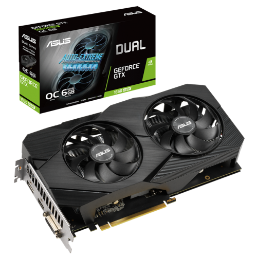 Видеокарта Asus GeForce GTX 1660 SUPER Dual Evo OC 6144MB (DUAL-GTX1660S-O6G-EVO) (Восстановлено продавцом, 907060) купить в Украине | Telemart фото
