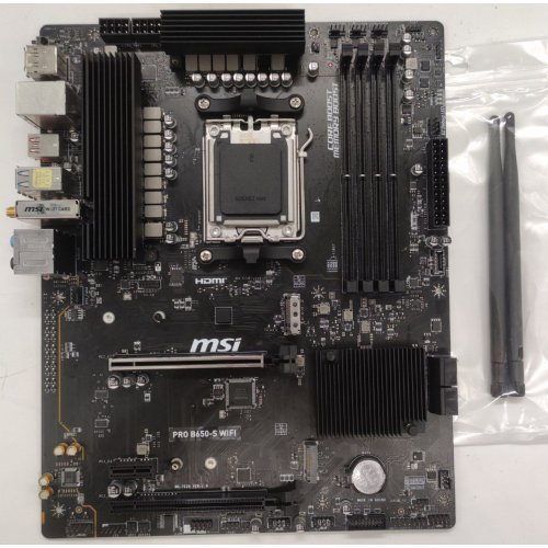 Материнська плата MSI PRO B650-S WIFI (sAM5, AMD B650) (Відновлено продавцем, 907070) купити в Україні | Telemart фото