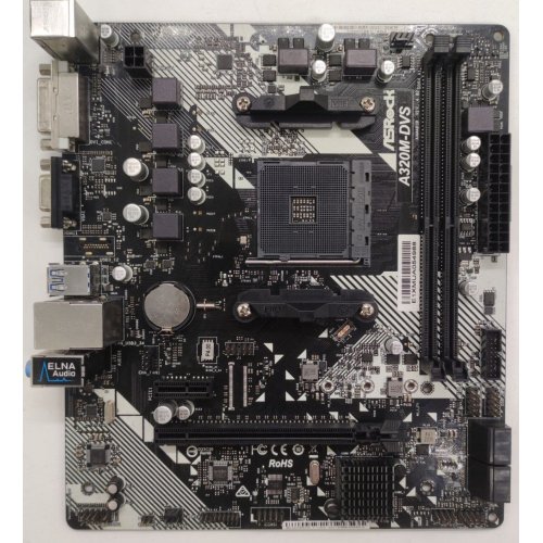 Материнська плата AsRock A320M-DVS R4.0 (sAM4, AMD A320) (Відновлено продавцем, 907079) купити в Україні | Telemart фото