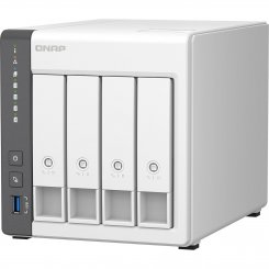 Сетевое хранилище QNAP TS-433-4GForm factor: Desktop (Tower/Desktop)Drive bays: 4Processor: ARM Cortex A55RAM: 4 GBRJ-45 ports: 1Network speed: 2.5 GbpsOS: QNAP QTS