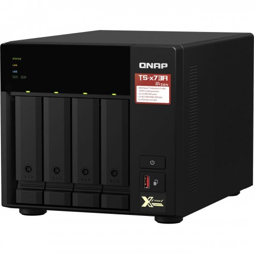 Мережеве сховище QNAP TS-473A-8G купити в Україні | Telemart фото