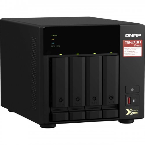 Мережеве сховище QNAP TS-473A-8G купити в Україні | Telemart фото