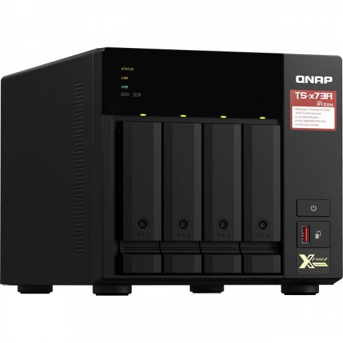 Мережеве сховище QNAP TS-473A-8G купити в Україні | Telemart фото