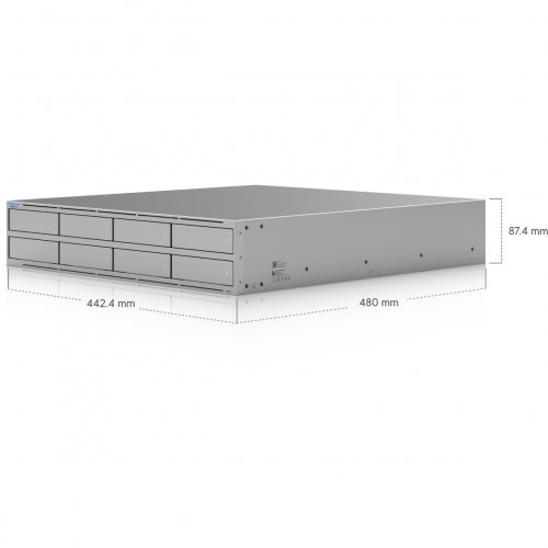 Мережеве сховище Ubiquiti Unas Pro 8 (UNAS-PRO-8) Grey купити в Україні | Telemart фото