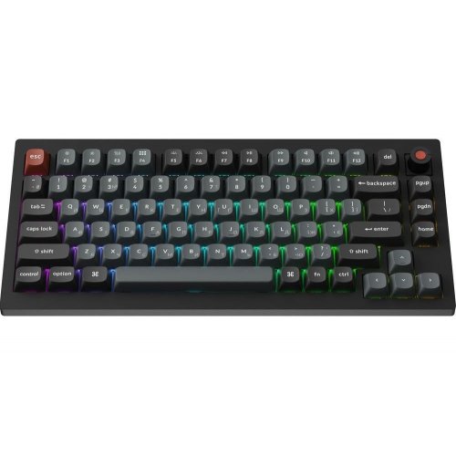 Уцінка клавіатура Keychron V1 8K Keychron Super Red Switch (V1W-D1-UA) Black (Розкрита упаковка, 907138) купити в Україні | Telemart фото