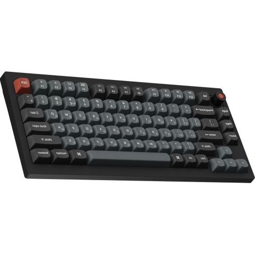Уцінка клавіатура Keychron V1 8K Keychron Super Red Switch (V1W-D1-UA) Black (Розкрита упаковка, 907138) купити в Україні | Telemart фото