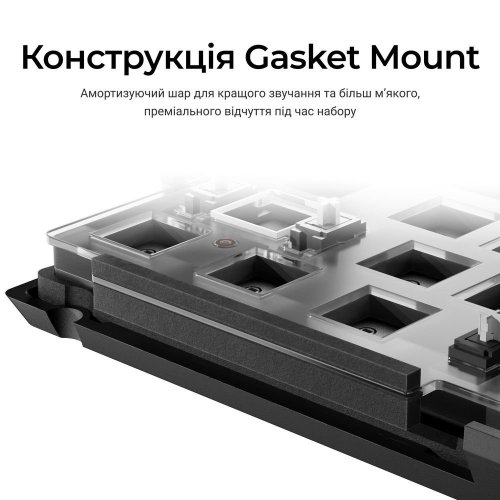 Уцінка клавіатура Keychron V1 8K Keychron Super Red Switch (V1W-D1-UA) Black (Розкрита упаковка, 907138) купити в Україні | Telemart фото