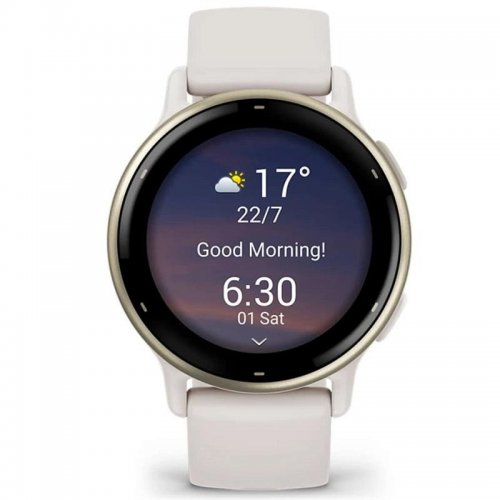 Умные часы Garmin Vivoactive 5 (010-02862-5B) Cream Gold/Ivory купить в Украине | Telemart фото
