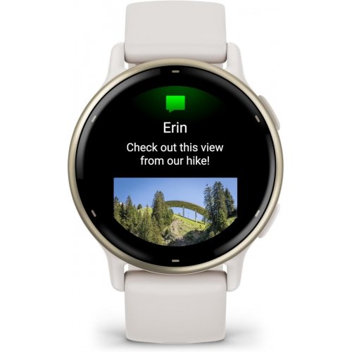 Умные часы Garmin Vivoactive 5 (010-02862-5B) Cream Gold/Ivory купить в Украине | Telemart фото