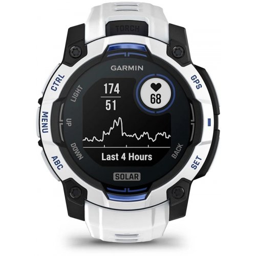 Розумний годинник Garmin Instinct 3 45mm Solar (010-02934-03) Whitestone купити в Україні | Telemart фото