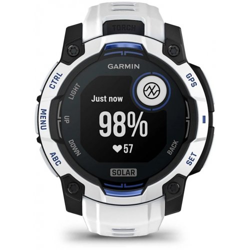 Розумний годинник Garmin Instinct 3 45mm Solar (010-02934-03) Whitestone купити в Україні | Telemart фото