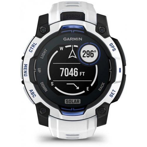 Розумний годинник Garmin Instinct 3 45mm Solar (010-02934-03) Whitestone купити в Україні | Telemart фото