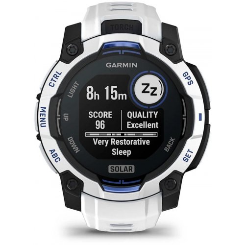 Розумний годинник Garmin Instinct 3 45mm Solar (010-02934-03) Whitestone купити в Україні | Telemart фото