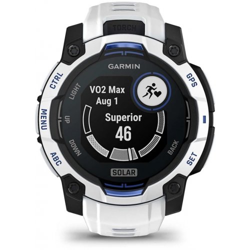 Розумний годинник Garmin Instinct 3 45mm Solar (010-02934-03) Whitestone купити в Україні | Telemart фото