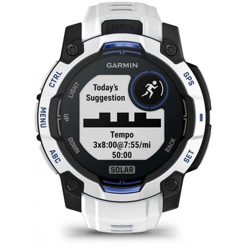 Розумний годинник Garmin Instinct 3 45mm Solar (010-02934-03) Whitestone купити в Україні | Telemart фото