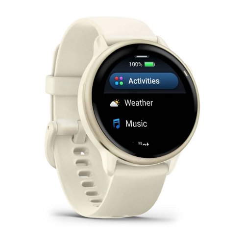Умные часы Garmin Vivoactive 6 (010-02985-41) Lunar Gold/Bone купить в Украине | Telemart фото