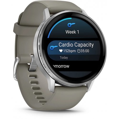 Умные часы Garmin Venu 4 45mm (010-03014-41) Silver купить в Украине | Telemart фото