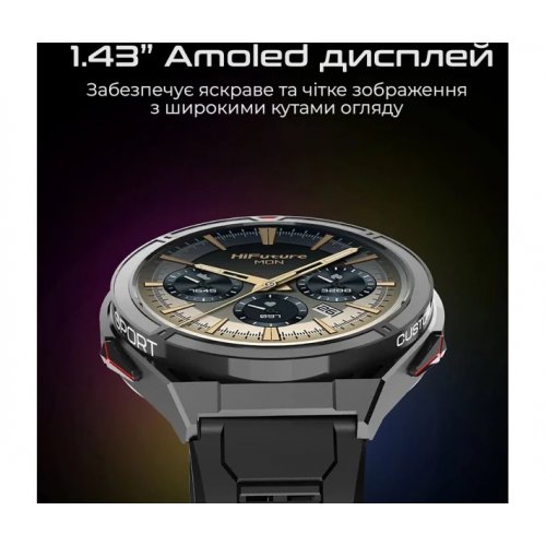 Умные часы HiFuture Active Black/Red купить в Украине | Telemart фото