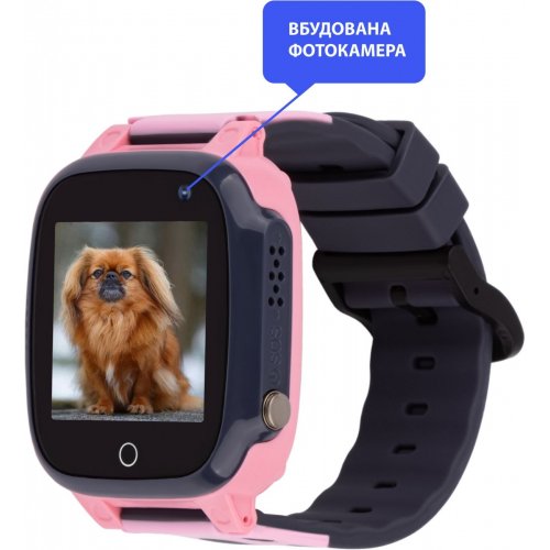 Детские смарт-часы AmiGo GO008 MILKY GPS WIFI Pink купить в Украине | Telemart фото