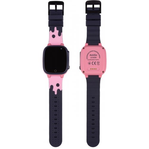 Детские смарт-часы AmiGo GO008 MILKY GPS WIFI Pink купить в Украине | Telemart фото