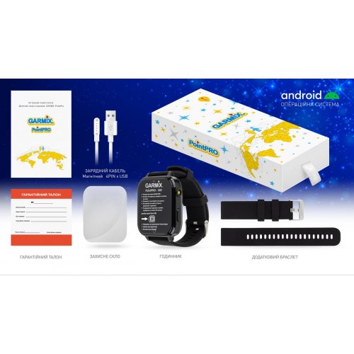 Детские смарт-часы GARMIX PointPRO-300 4G Black купить в Украине | Telemart фото