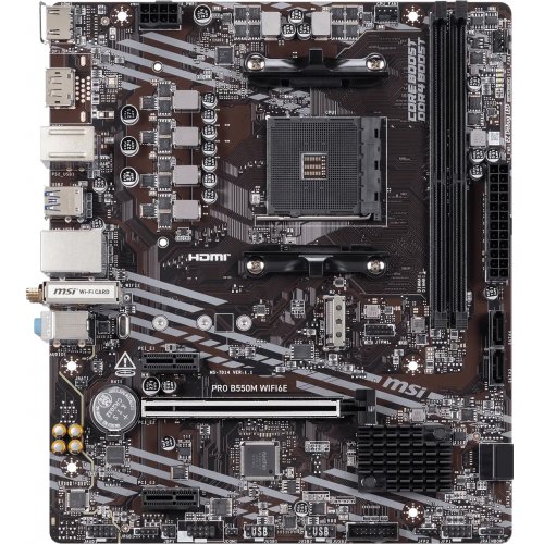 Материнская плата MSI PRO B550M WIFI6E (sAM4, AMD B550) купить в Украине | Telemart фото