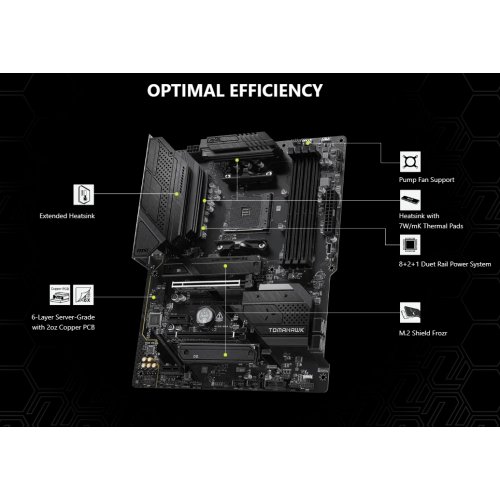 Материнська плата MSI MAG B550 TOMAHAWK WIFI (sAM4, AMD B550) купити в Україні | Telemart фото