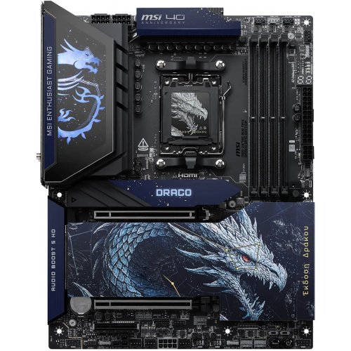 Материнська плата MSI MEG X870E ACE MAX DRACO EPIC EDITION (sAM5, AMD X870E) купити в Україні | Telemart фото